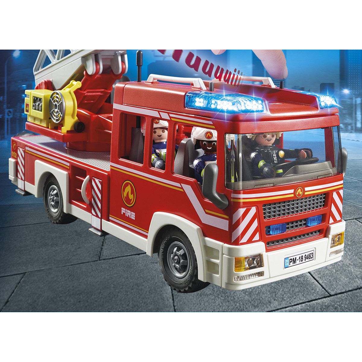 Camion pompiers échelle pivotante Playmobil City Action 9463 - La Grande  Récré