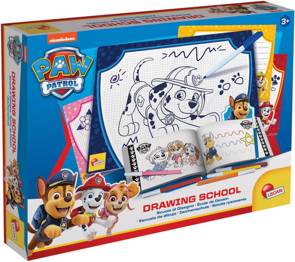 Carnet De Coloriages Pat' Patrouille Avec Pochoirs, Autocollants, Crayons Et Feutres - Kit Créatif Original