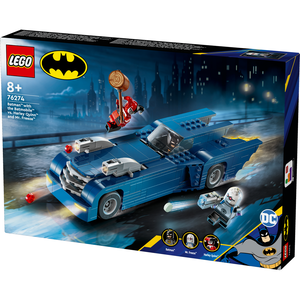 Batman Avec La Batmobile Contre Harley Quinn Et Mr. Freeze Lego Super Heroes 76274 La Grande Recre