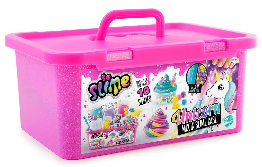 Microworld – Lot De 2 Slimes – Fluffy Slime Et Beurre Slime – Thème Licorne Et Sirène – Avec Figurines Et Accessoires – 160 Ml Chacun