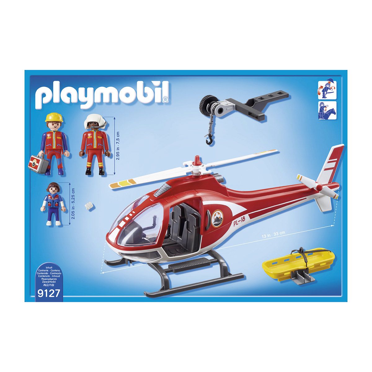 helicoptere playmobil hopital