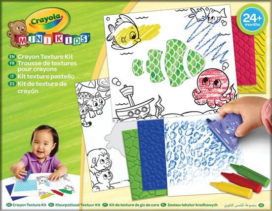 Mon 1er Kit de textures - coloriages Mini Kids Crayola - La Grande Récré