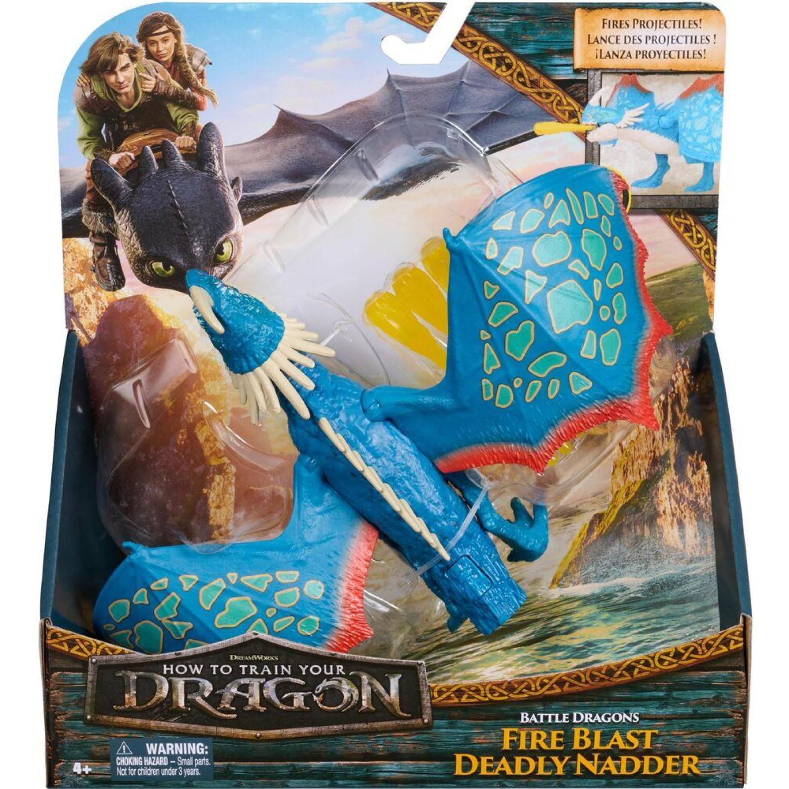 Dreamworks Dragons - Figurine Dragon Tempête À Fonctions 25 Cm