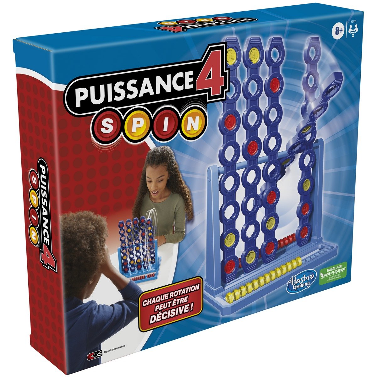 Hasbro Puissance 4, Jeu de Societe de strategie pour Enfants, Version  Francaise, 2 Joueurs A partir de 6 Ans : : Jeux et Jouets