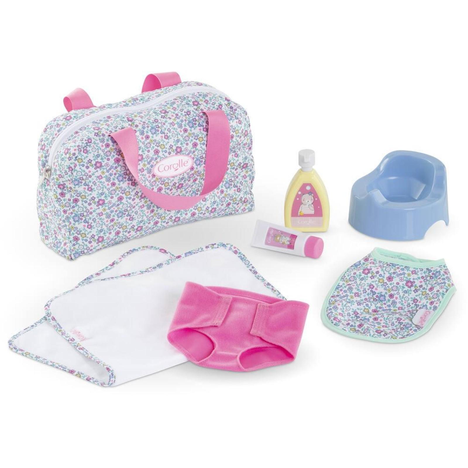 King Jouet Set Accessoire Poupon Sac A Langer Poupee Nurserie