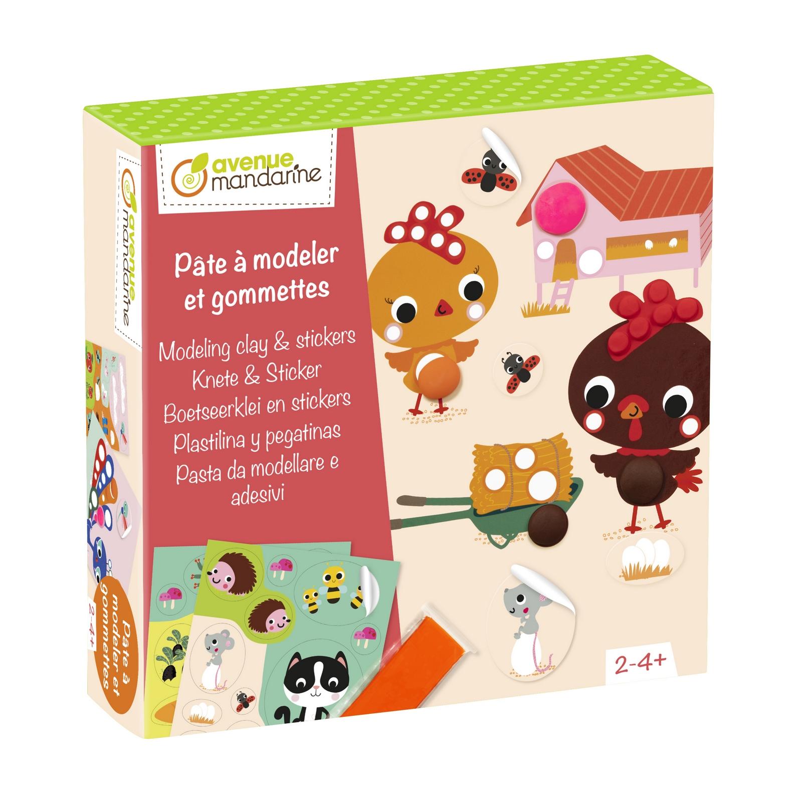 Coffret pâte à modeler et gommettes - La Grande Récré