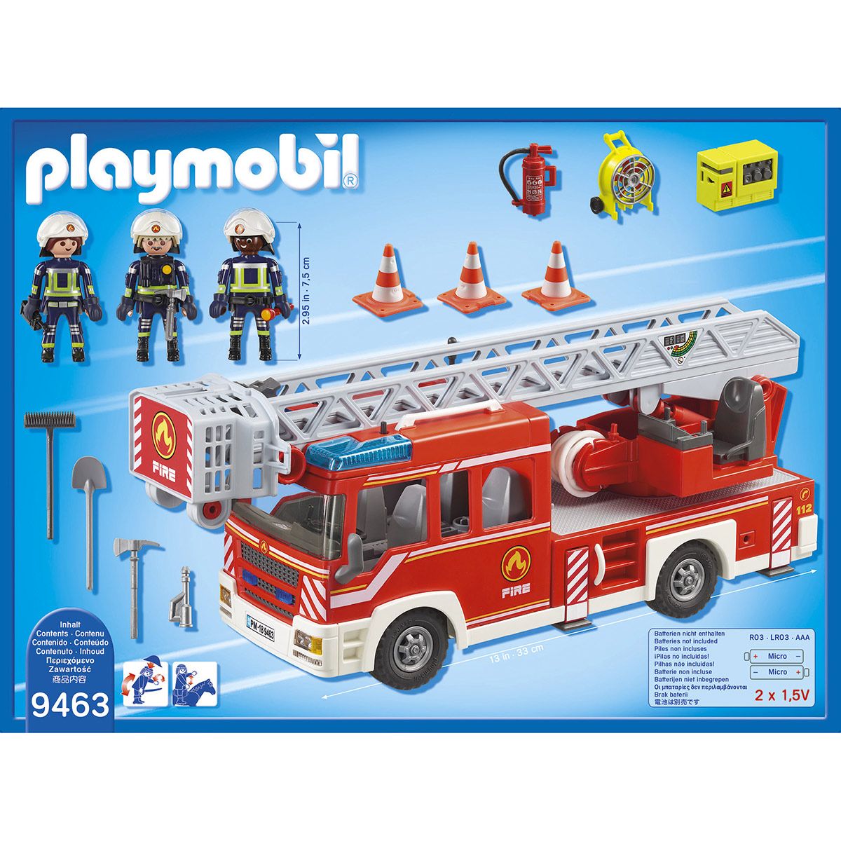 camion echelle pompier playmobil