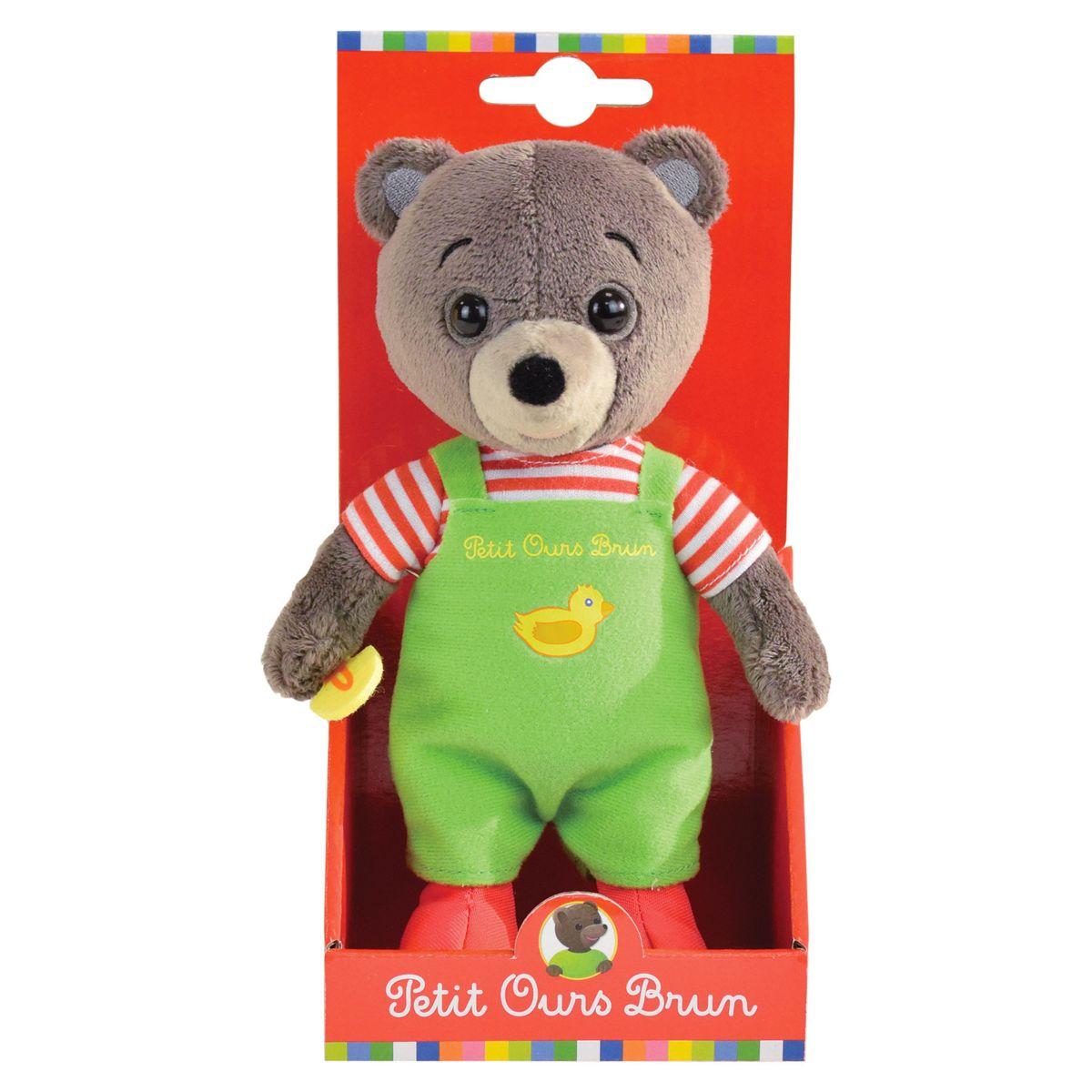 peluche petit ours brun musicale