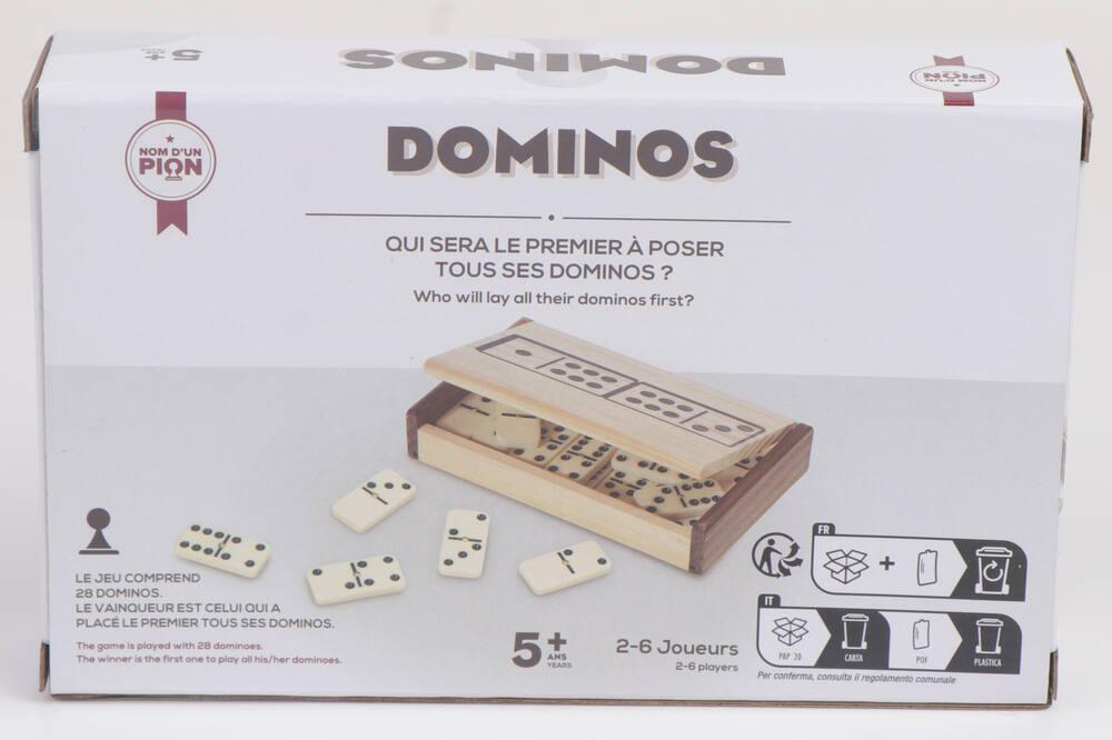 Junluck Jeu de Cartes Domino 28 pièces-Ensemble, Dominos 28, Coffre-Fort abordable pour la fête, Utilisation à l'extérieur Adul A369 - Jeux - Jouets