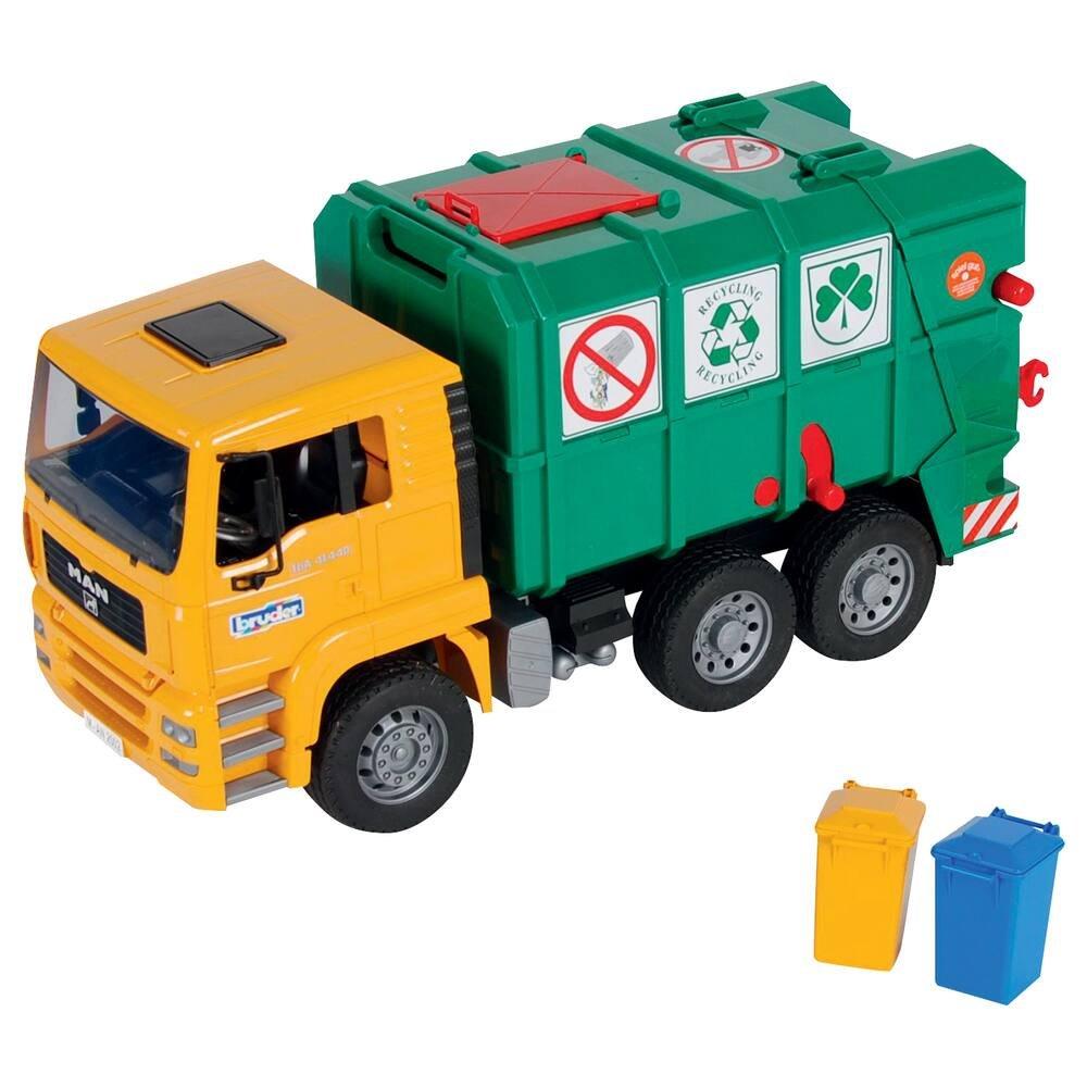 Camion Poubelle Vert Man Tga Bruder La Grande Recre