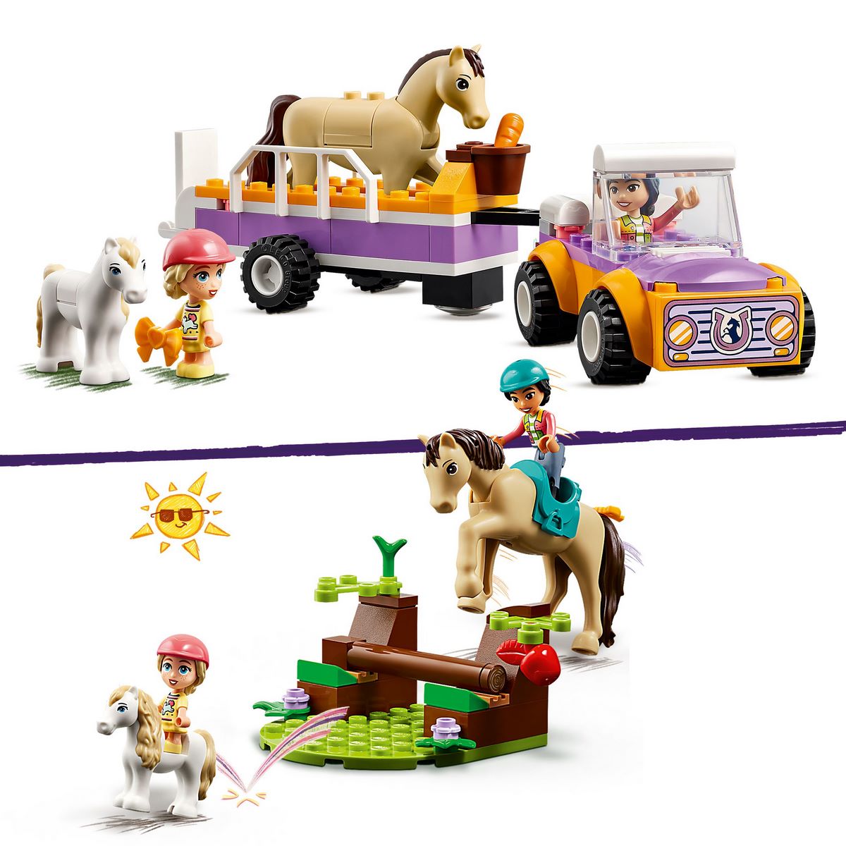 La remorque du cheval et du poney Lego Friends 42634 - La Grande Récré