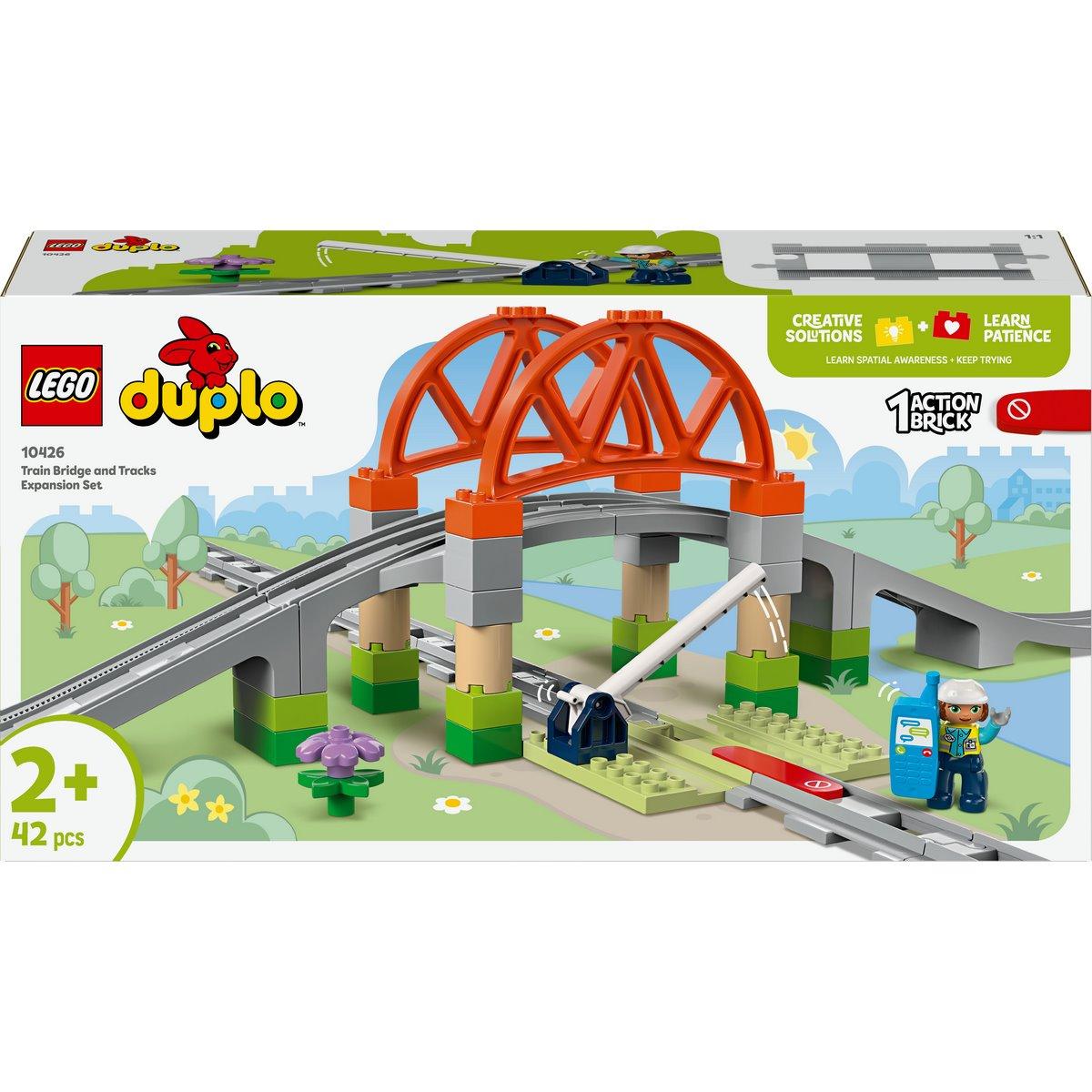 Set d'extension Les rails et le pont du train LEGO DUPLO Ma ville 10426