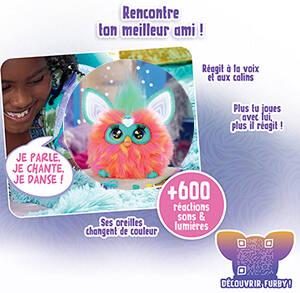 Furby Corail – Peluche Interactive Parlante – Version Française – 600+ Réponses, 5 Modes, Dès 6 Ans