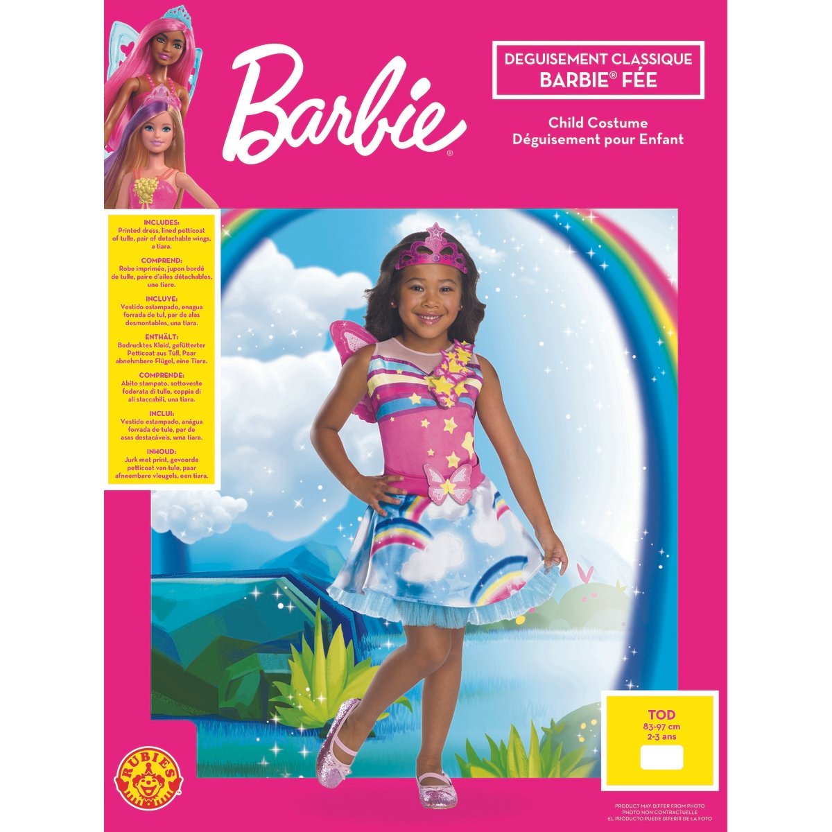 Déguisement Barbie fée taille 5-6 ans