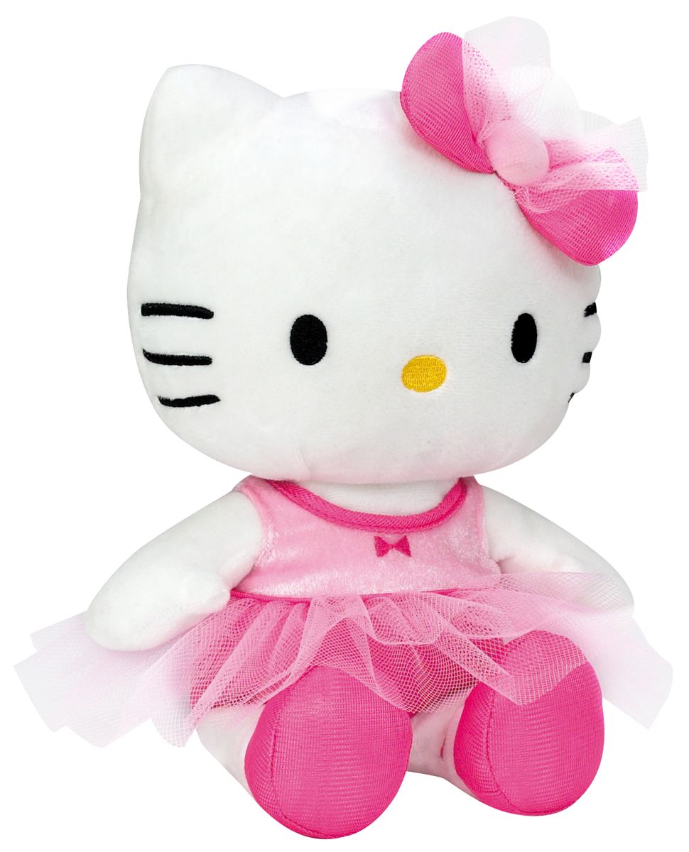 Peluche Hello Kitty rose et blanche Jemini, Hello Kitty - Sanrio