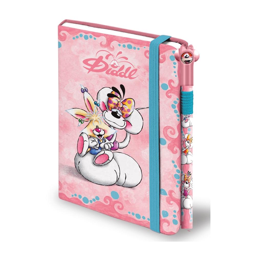 Bloc Carnet Diddl Diddlina Vintage Format A6 – Papeterie Rose Collector