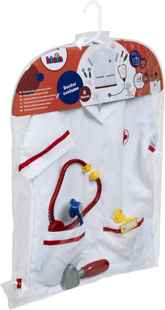 Lito Angels Déguisement Docteur Enfant – Blouse, Pantalon, Calot, Masque, Accessoires – 4-13 Ans