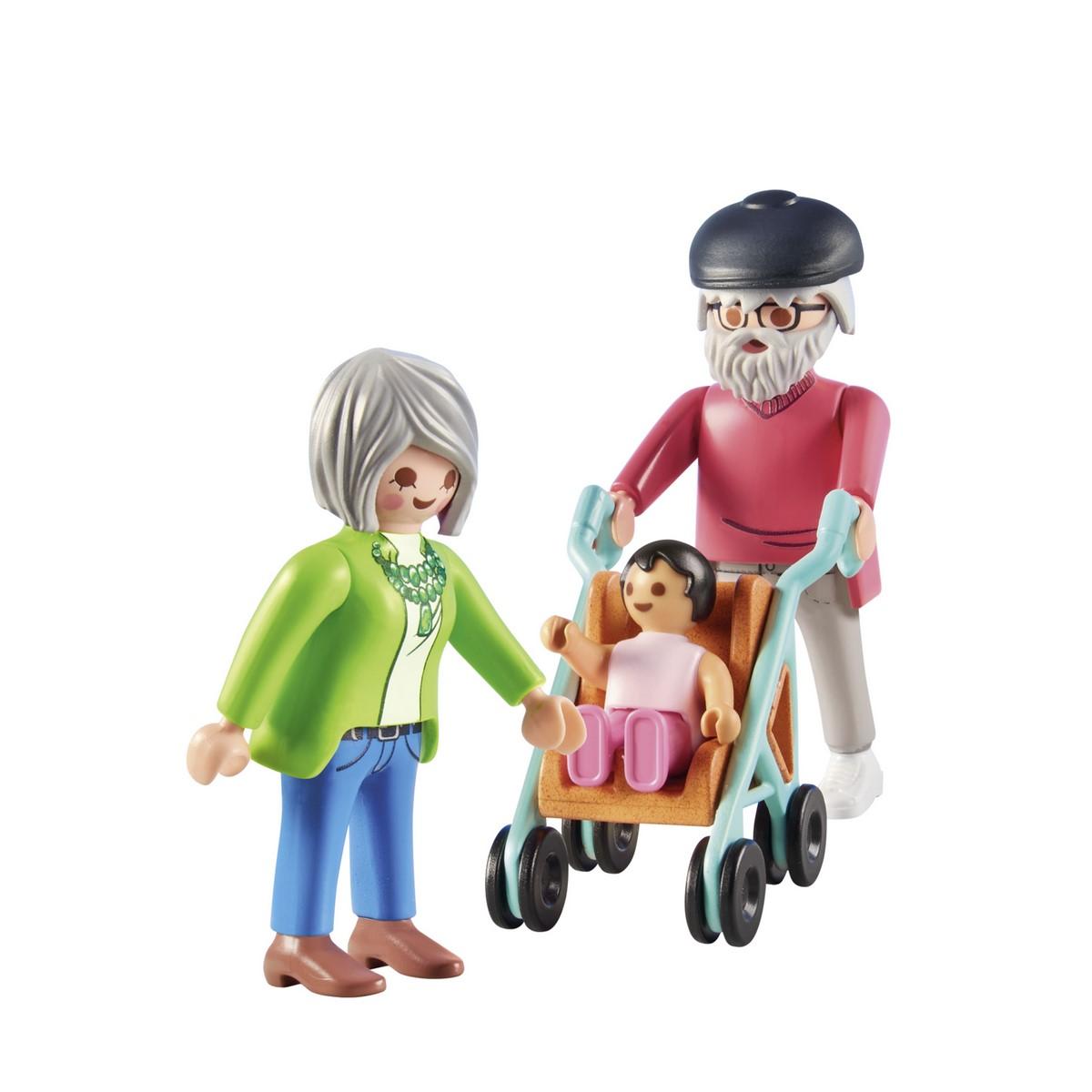 Playmobil My Life 71613 - Grands-parents avec bébé | Rakuten