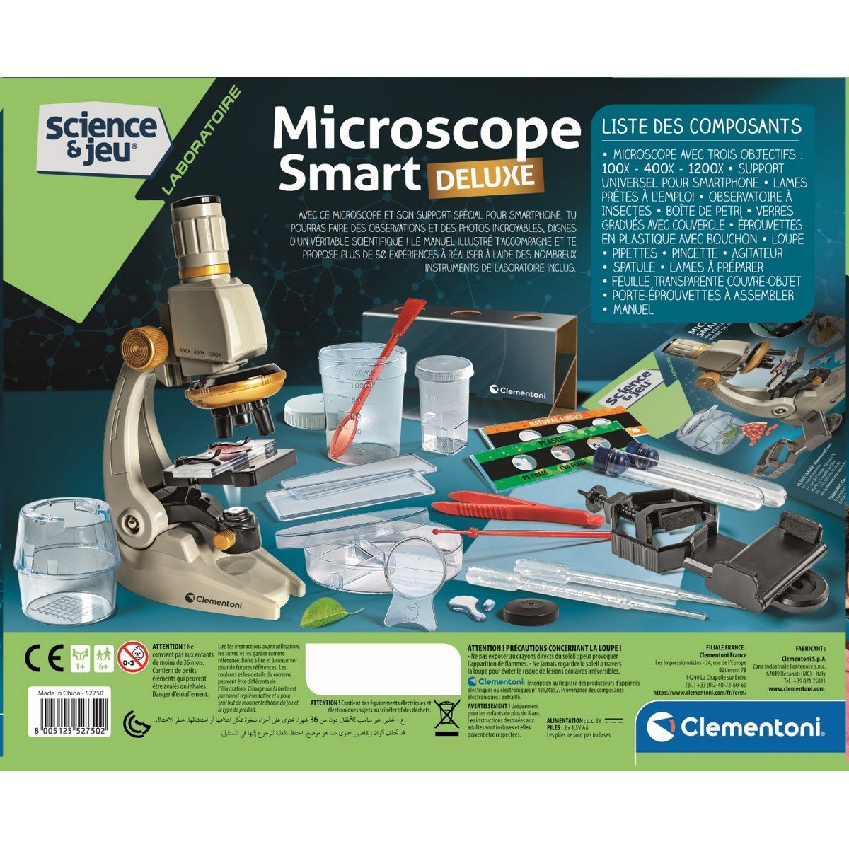 Ens. Microscope de luxe 68 pcs - Jeux électroniques et scientifiques -  JEUX, JOUETS -  - Livres + cadeaux + jeux