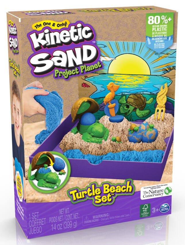 Sable Kinetic - Coffret Pat Patrouille Avec 3 Moules, 3 Couleurs + Figurine Ryder | Jeu Créatif Pour Enfants Dès 3 Ans