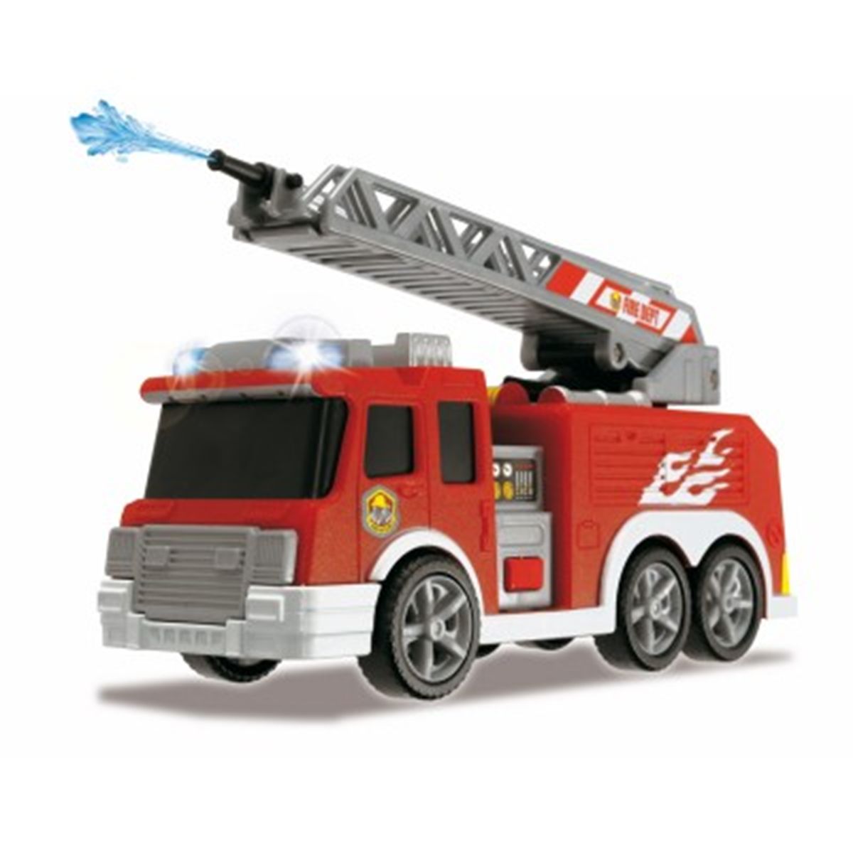 Camion de pompier lance à eau sonore et lumineux