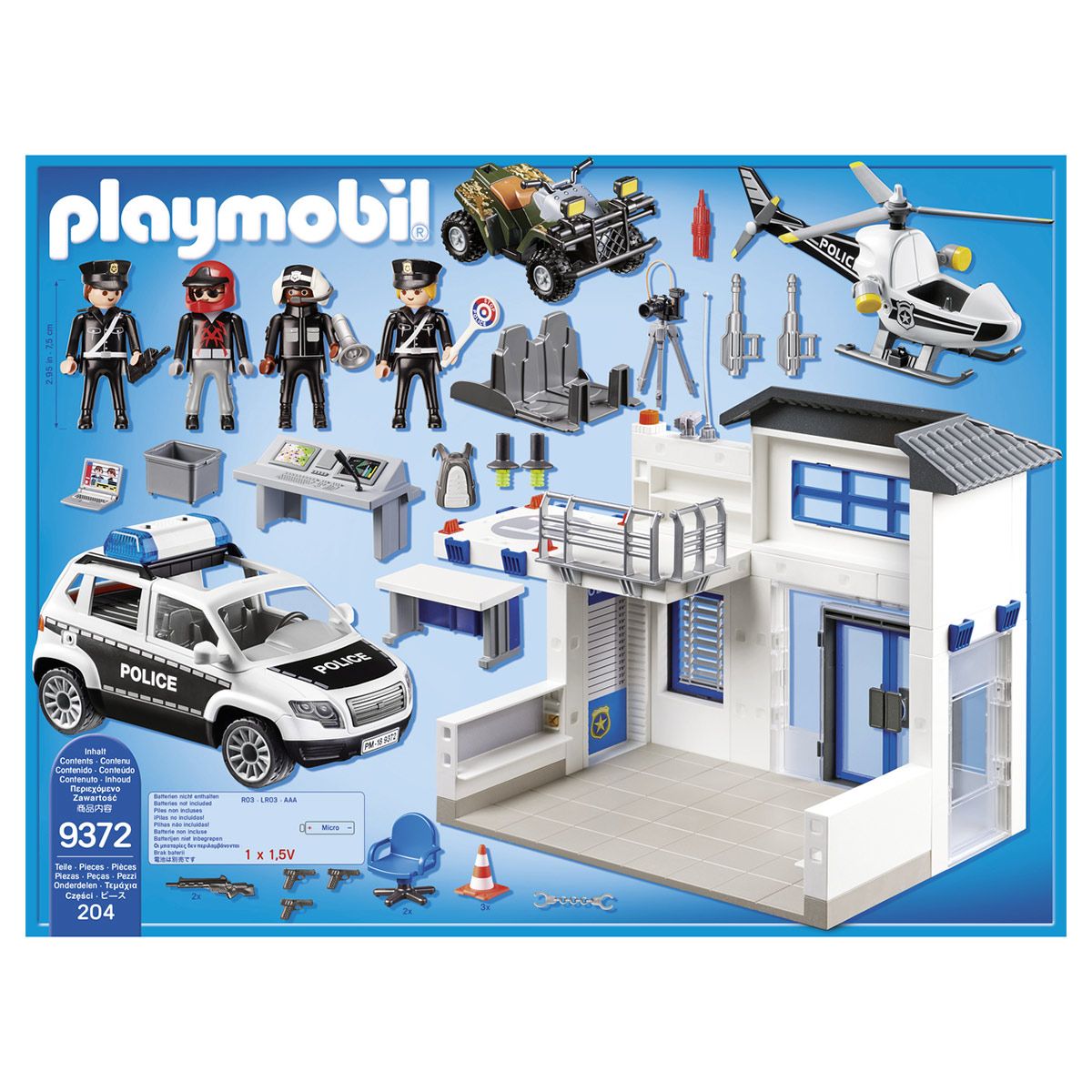 commissariat police playmobil 9372