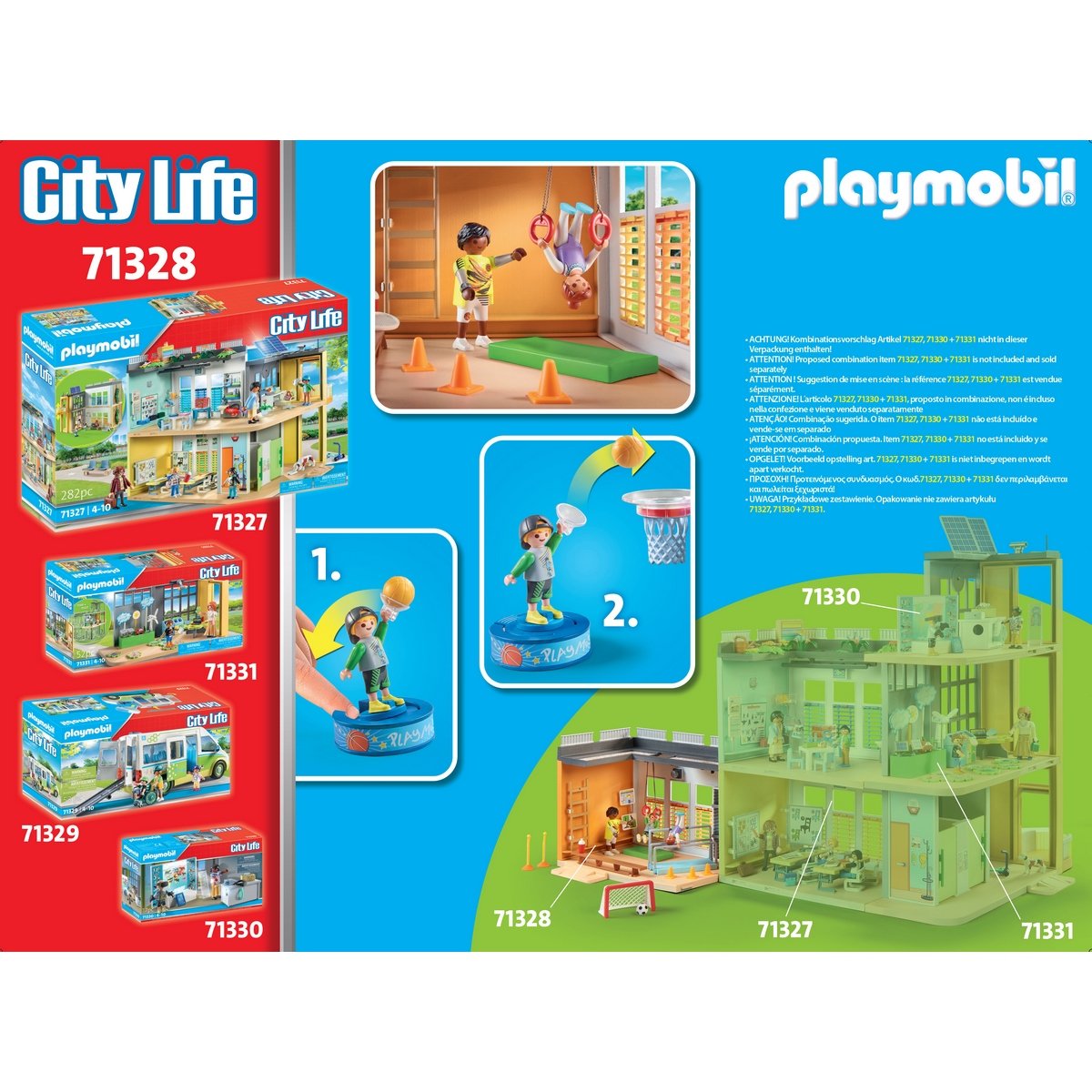 PLAYMOBIL City Life - Salle de sport, Jouets de construction 71328