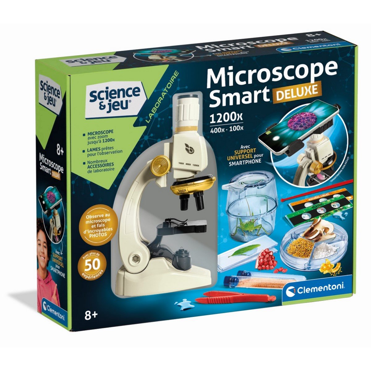 Clementoni science & jeu - mon premier microscope - jeu scientifique  CLEMENTONI