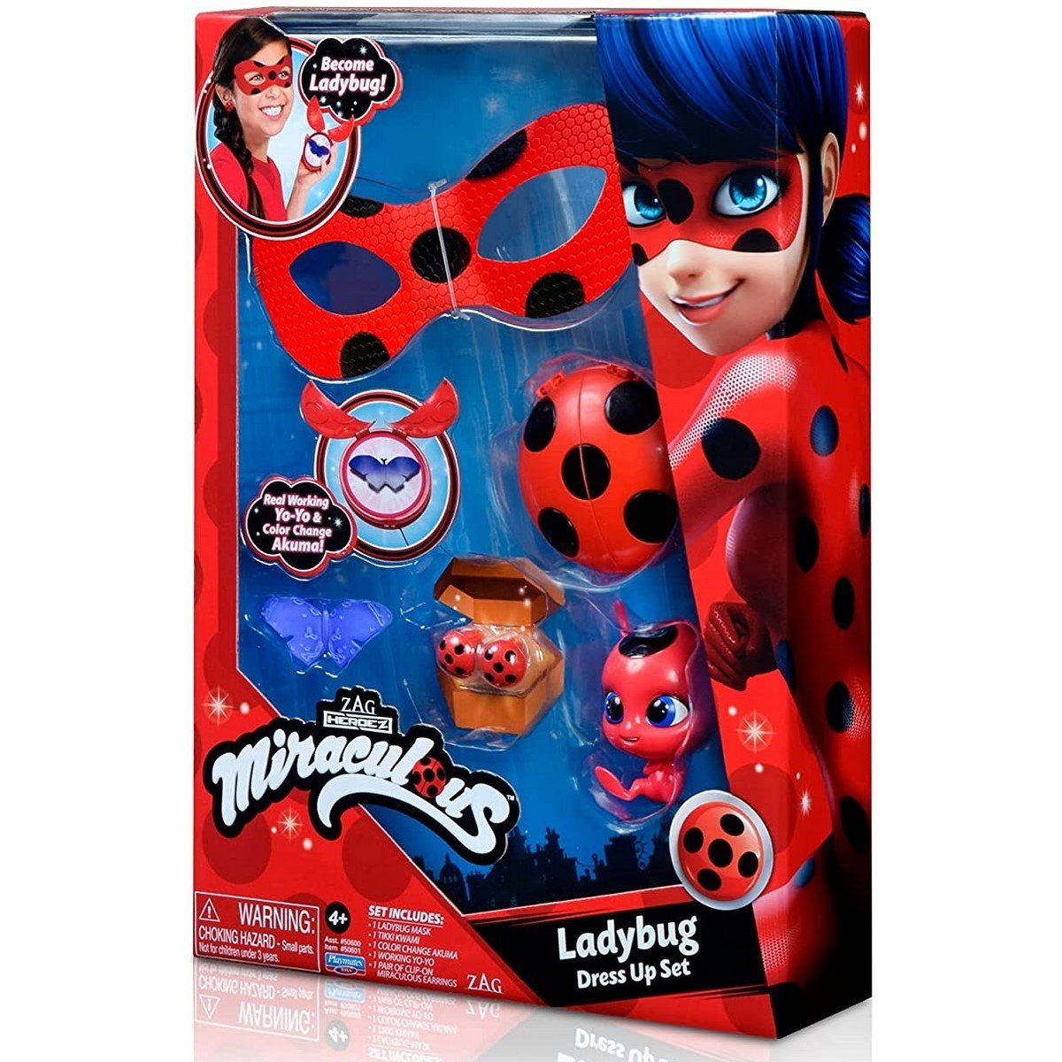 Bandai - Miraculous Ladybug - Set de Transformation - Chat Noir - Déguisement  Miraculous et Accessoires de super-héros - P50603 : : Jeux et  Jouets
