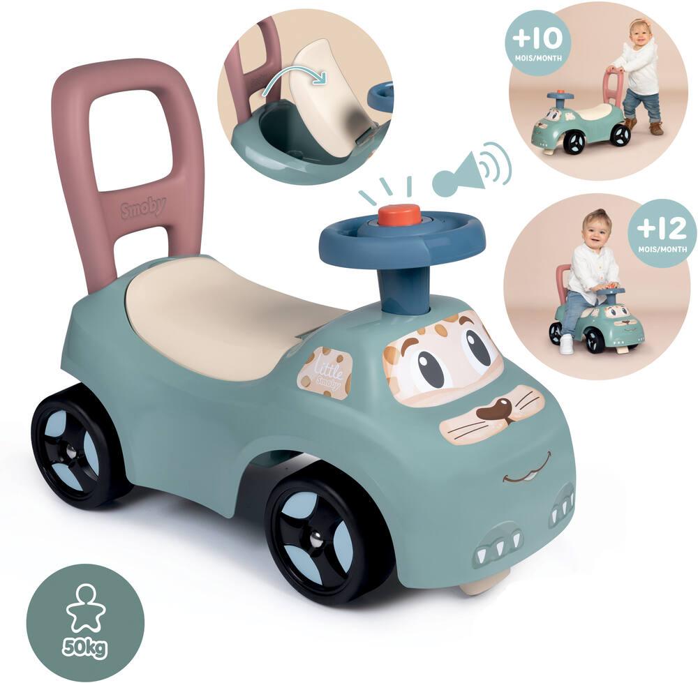 Porteur Auto Minnie – Trotteur – Volant Directionnel – Coffre à Jouets – Dès 10 Mois – Smoby