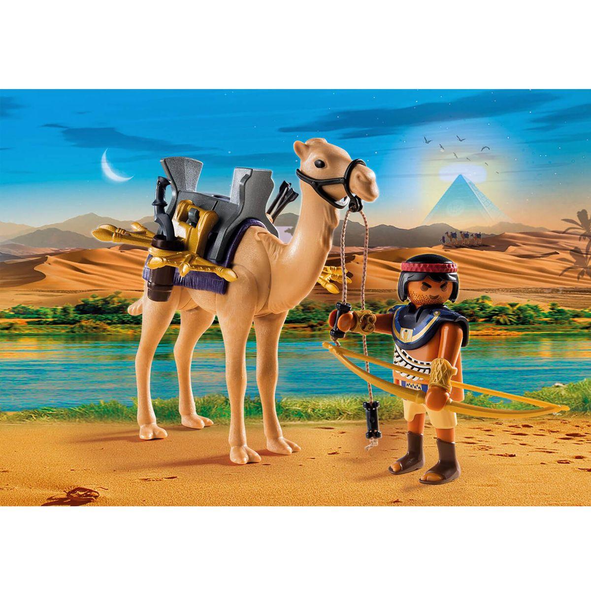 Combattant Egyptien Avec Dromadaire Playmobil History 53 Vehicules Et Figurines La Grande Recre