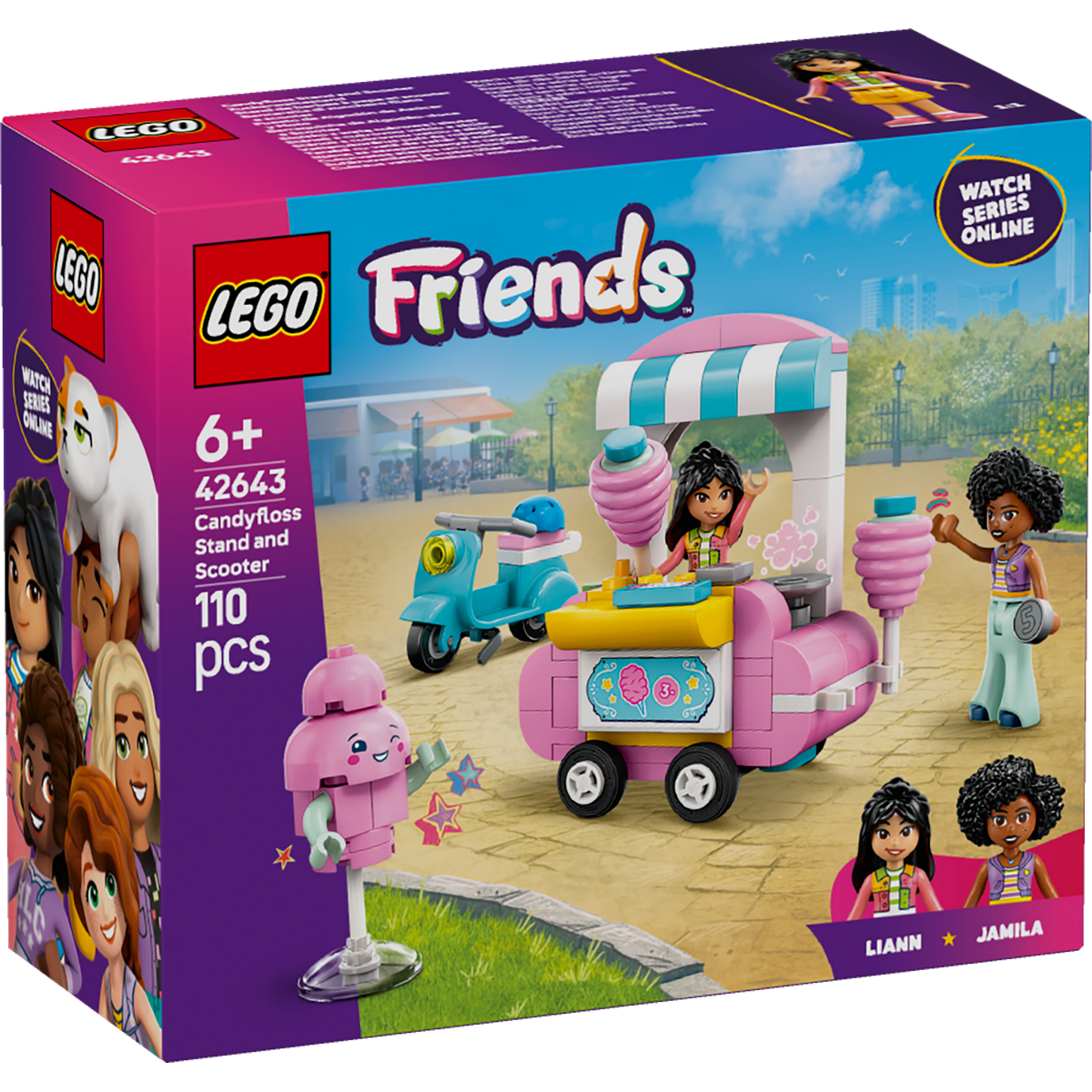 Stand de barbes à papa et scooter LEGO Friends 42643 La Grande Récré
