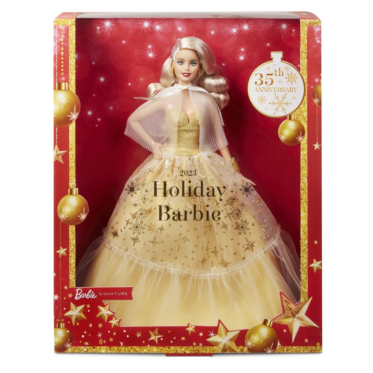Barbie Joyeux Noël blonde 35e anniversaire - La Grande Récré