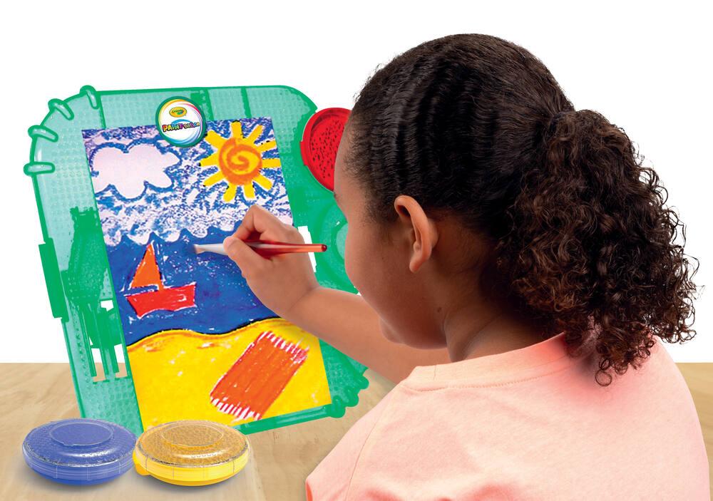Crayola Paint-sation Chevalet 2 En 1 – Coffret Peinture Créatif Pour Enfants Dès 3 Ans, Plus De 300 œuvres Possibles
