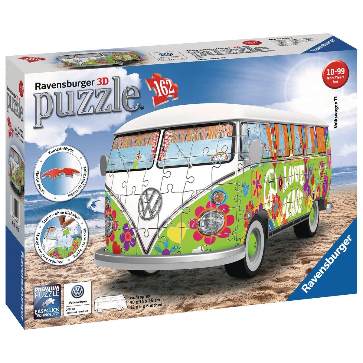 Puzzle 3D Combi T1 Volkswagen Hippie Style La Grande Récré