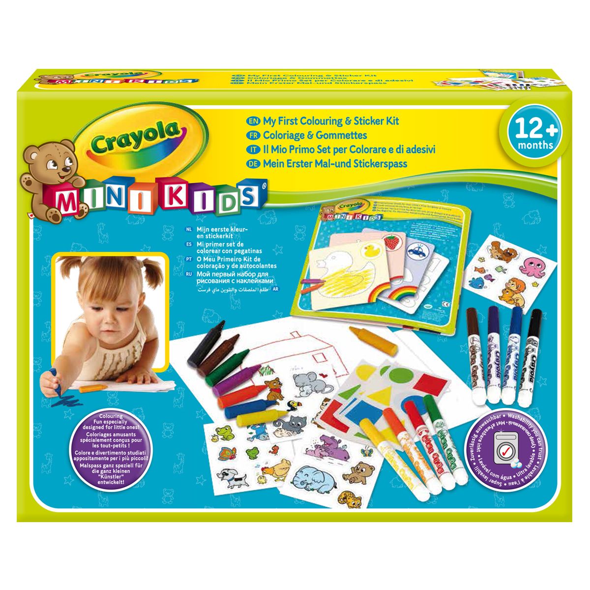 Mallette de mini feutres à colorier lavables Crayola - Dessin et coloriage  enfant