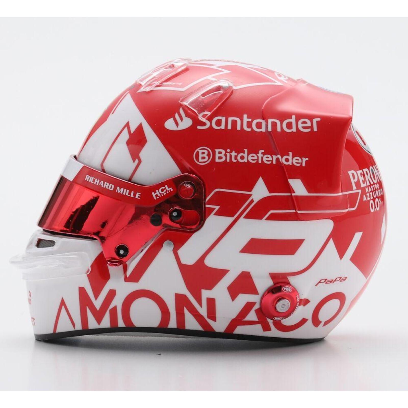Casque Charles Leclerc 1:5 version deluxe Ferrari Vanqueur GP