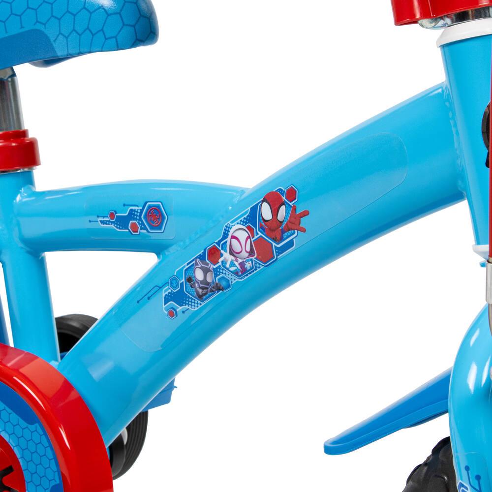 Albri Vélo 12 Pouces Spidey Enfant – Roulettes, Freins, Gourde Et Bouclier – De 2 à 4 Ans – Fabriqué En Italie