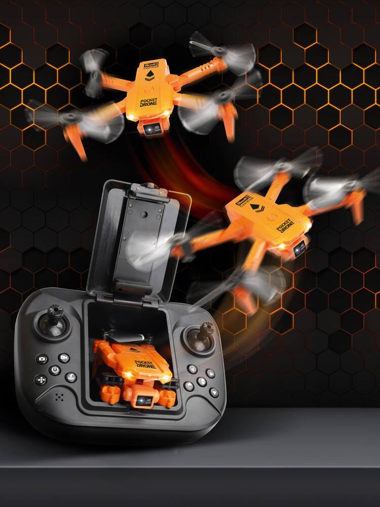Ridge's Puddle S60 Mini Drone Enfant – Hélices Protégées, Lumières LED, Décollage 1 Touche, 2 Batteries – Cadeau Débutant