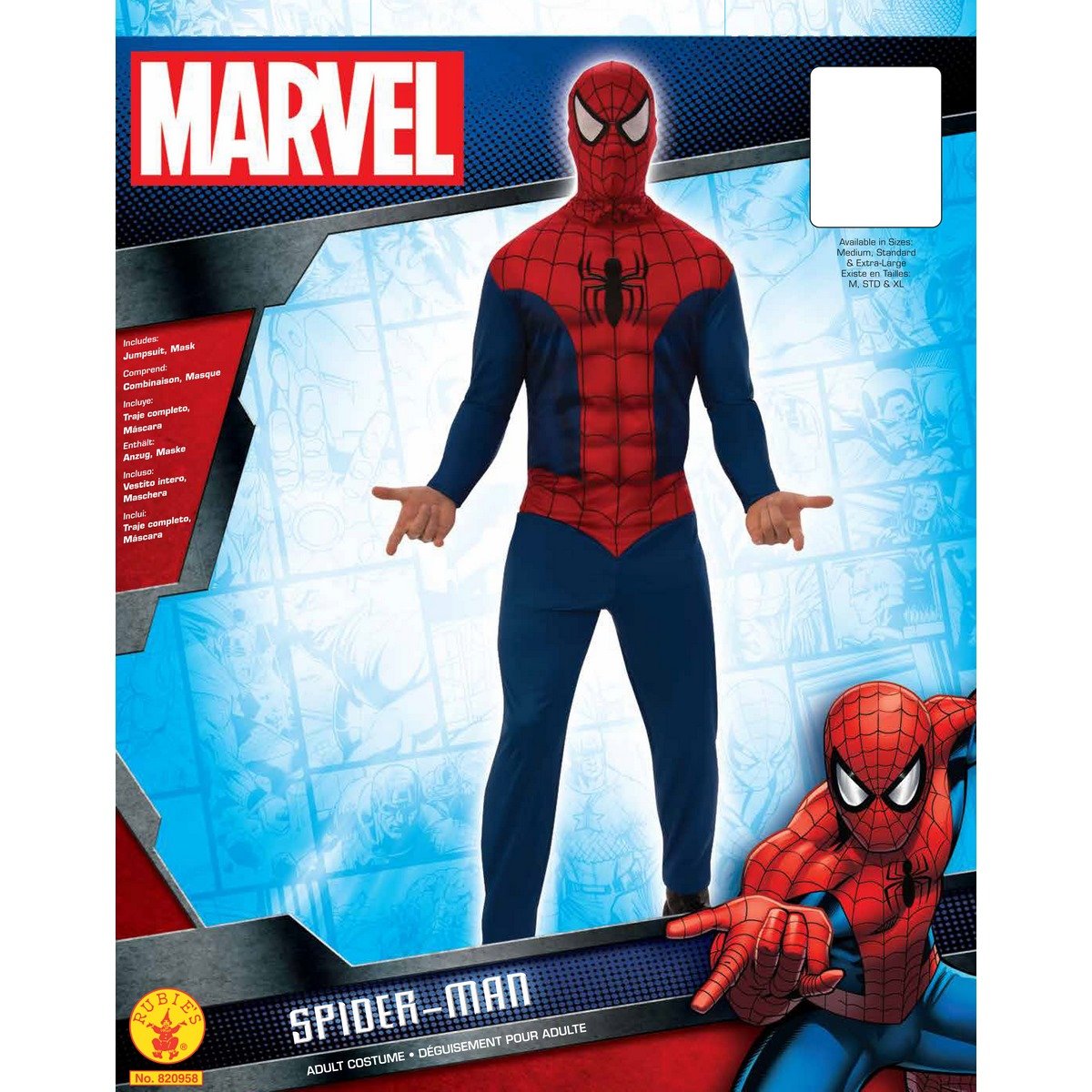Déguisement adulte Spiderman Taille Standard - La Grande Récré