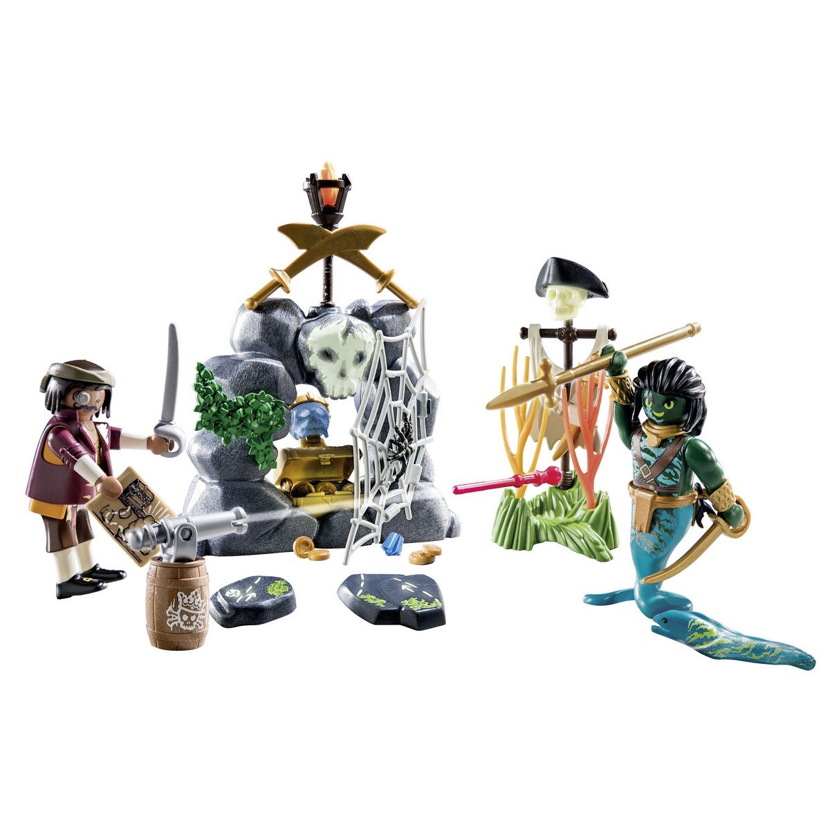 Pirate avec barque et trésor Playmobil 4942 - La Grande Récré