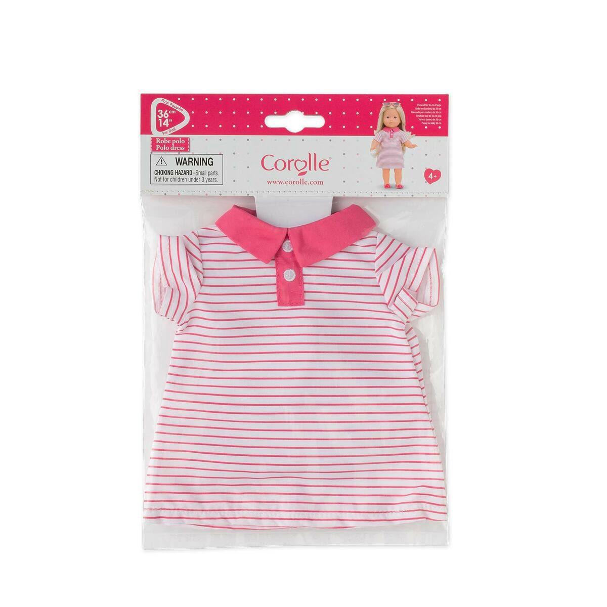 robe polo rose