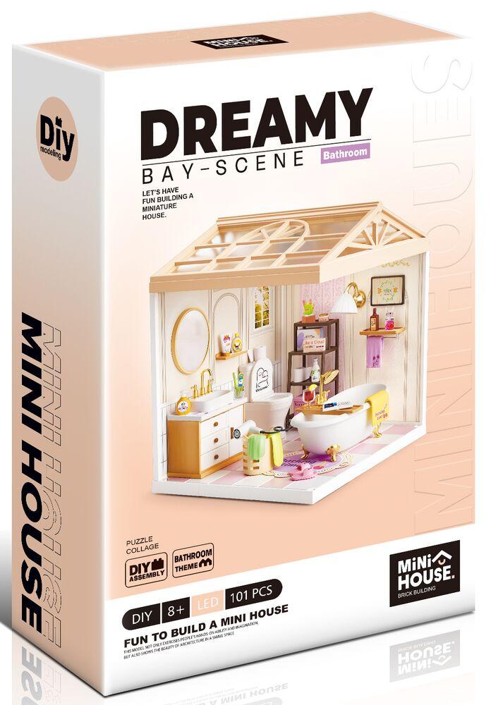 ROBOTIME Maquette Maison Miniature a Construire, Kit de Construction de Maison Miniature avec LED, Cadeau Créatif pour Adultes et Enfants (Blooming Tea Garden