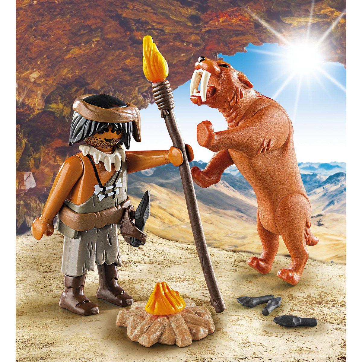 Homme Des Cavernes Tigre Dent Sabre Playmobil Special Plus 9442 Vehicules Et Figurines La Grande Recre