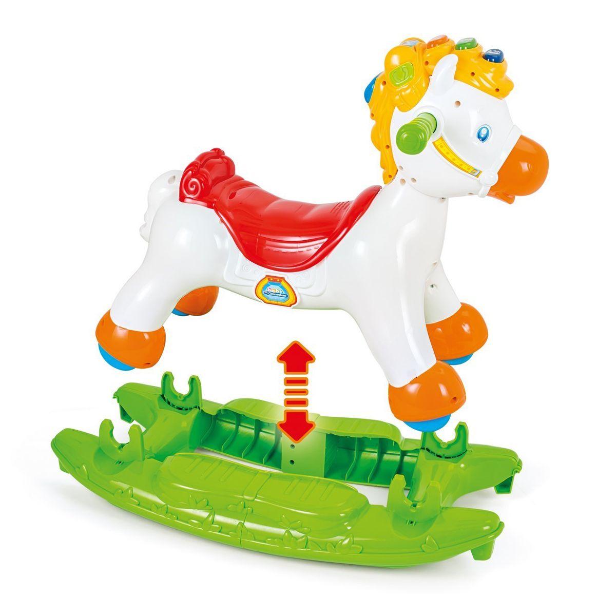 clementoni cheval a bascule