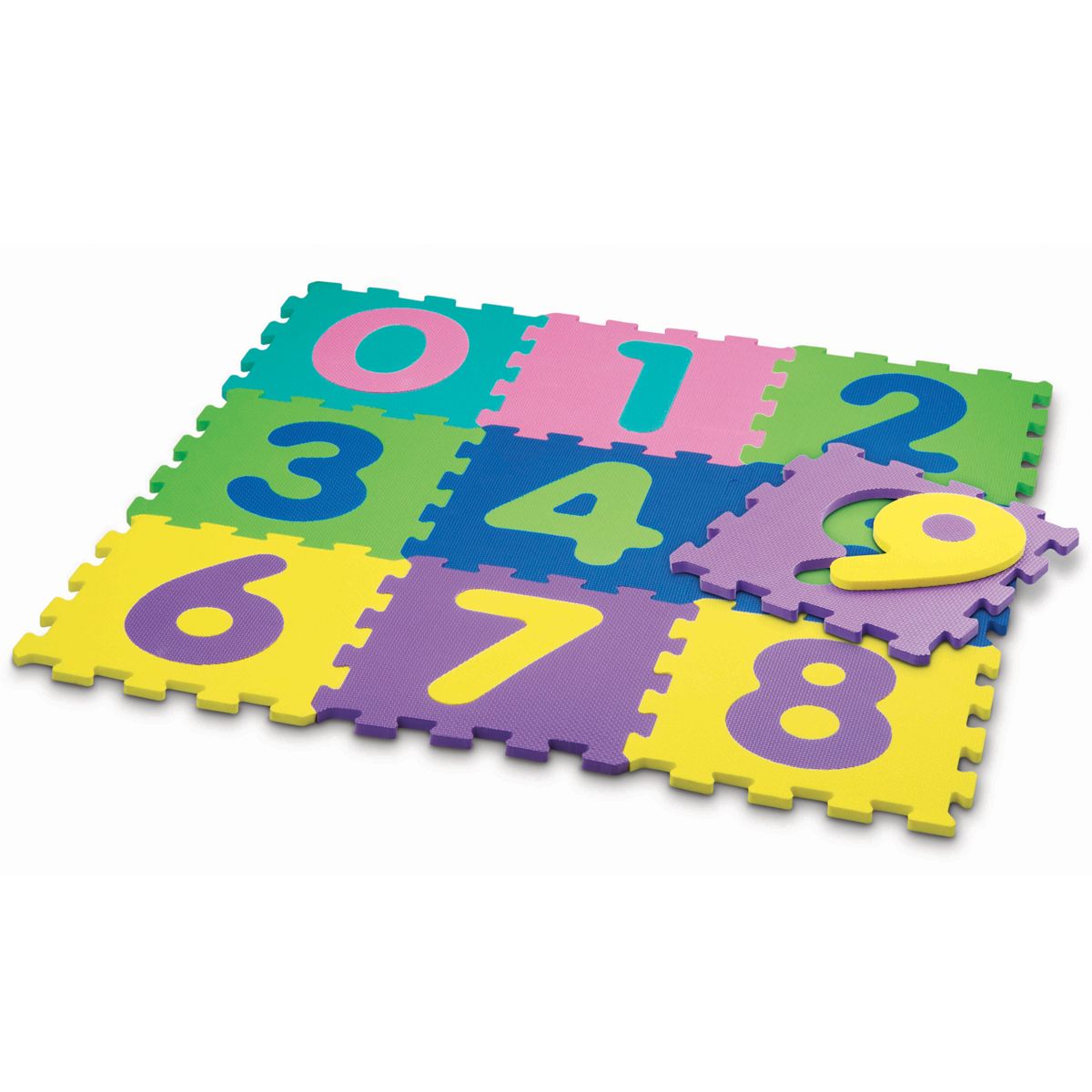Big Steps - Tapis Puzzle 9 Dalles Chiffres en Mousse