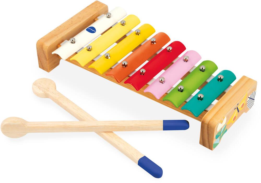 GICO – Lot De 2 Grelots Jumbo En Bois Avec 9 Clochettes – Instrument De Musique Pour Enfants Dès 3 Ans