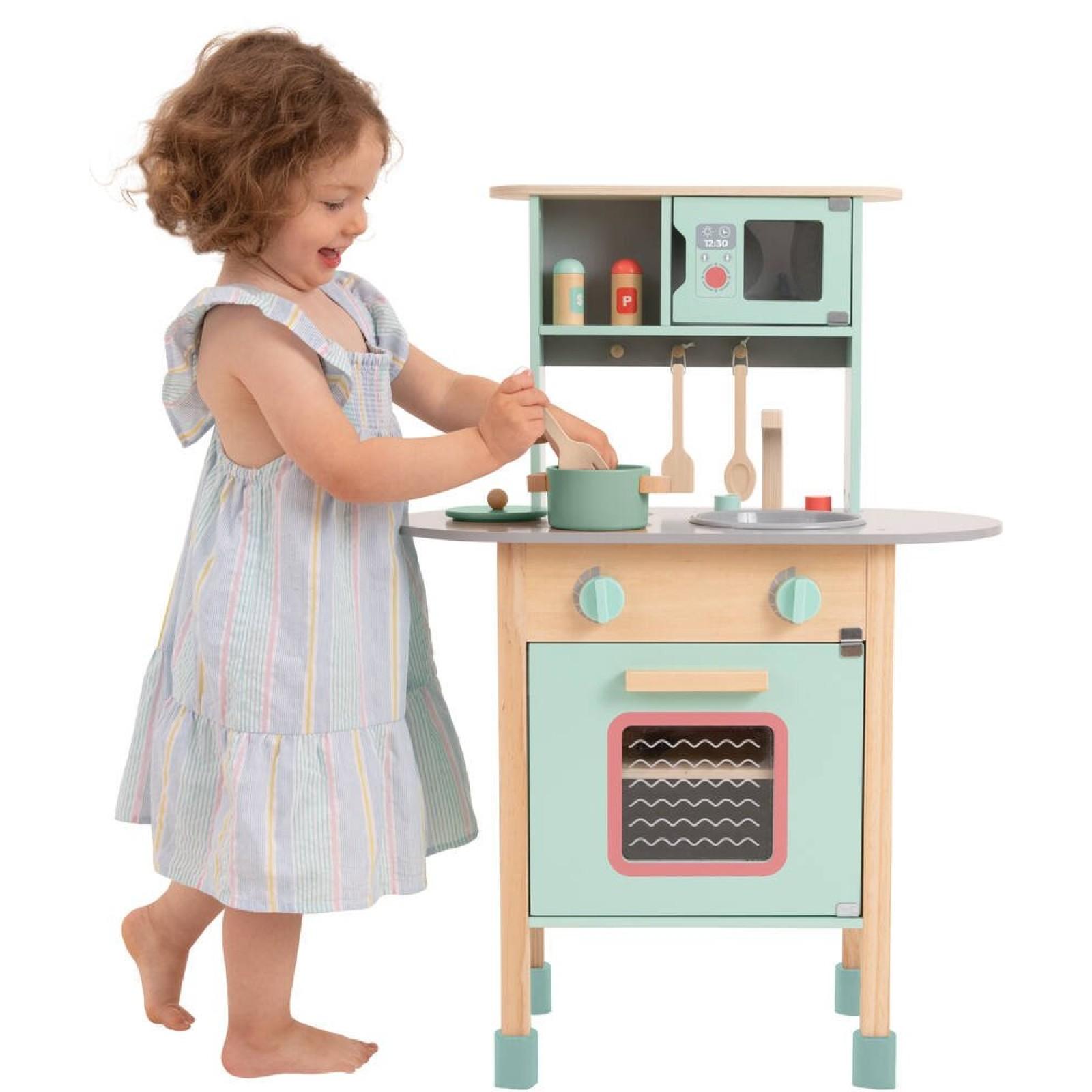 Ibasenice 1 Ensemble Trancheuse De Cuisine Costume Pour Enfants Jou Pour Enfants Jouet Alimentaire Coupe En Bois Jeu De Si Am