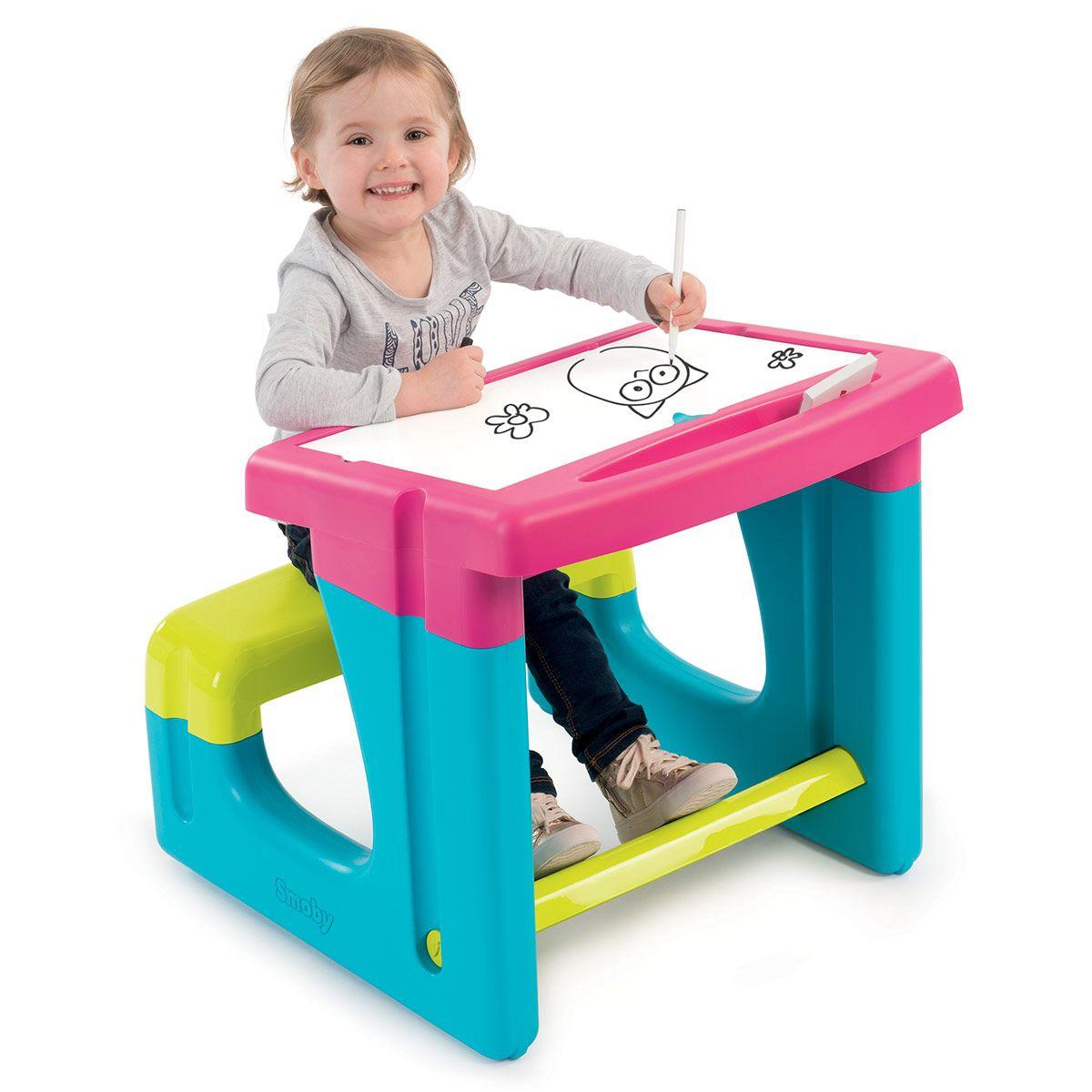 Bureau Petit Ecolier Rose Jeux Creatifs La Grande Recre