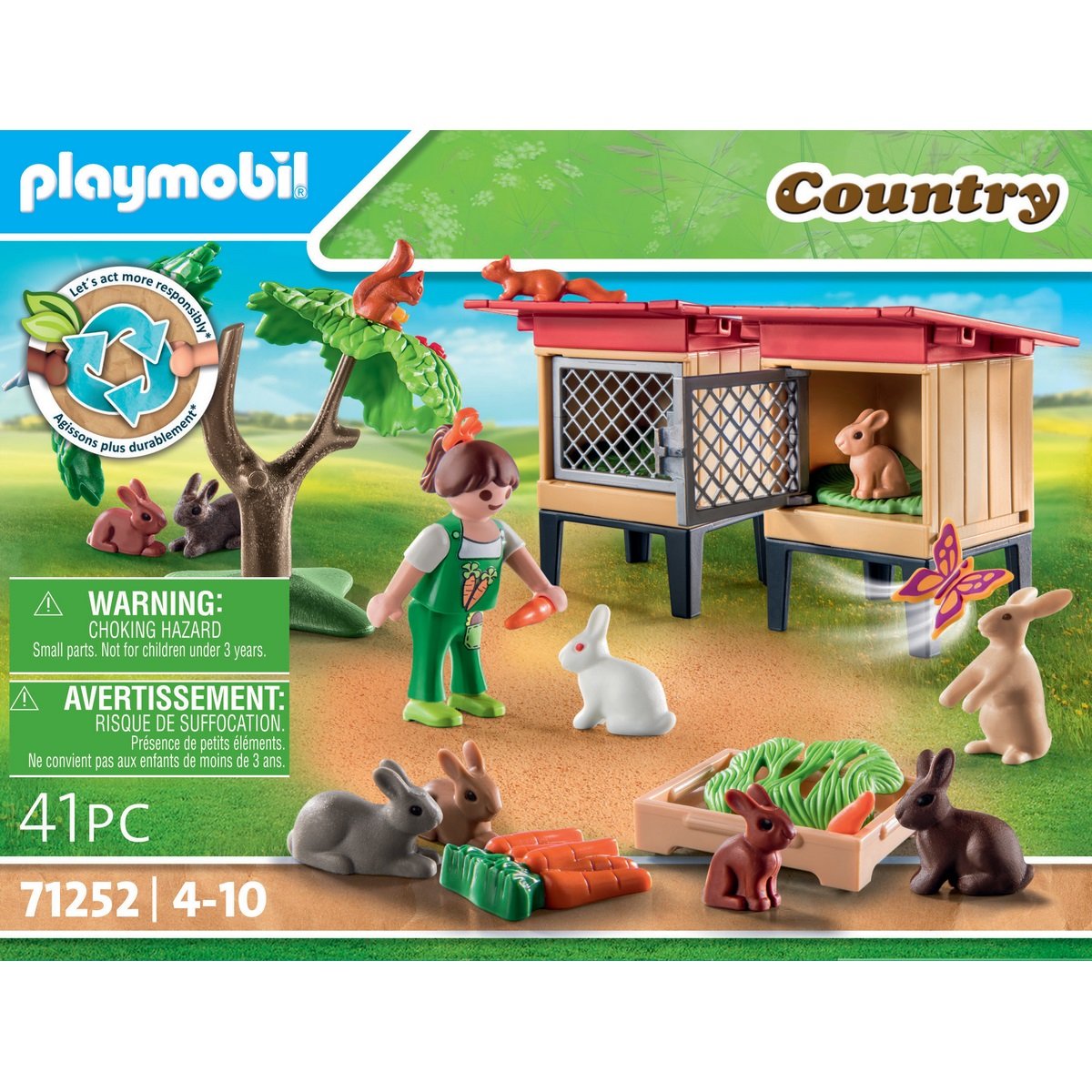 Enfant et lapins - Playmobil Country 71252 - La Grande Récré